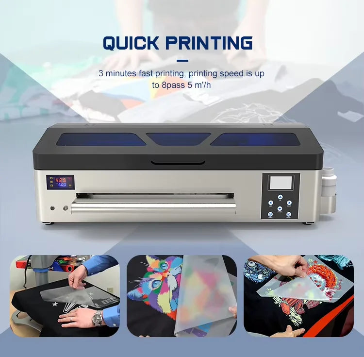 Goosam A3 1390 DTF Printers Direct to Garment Heat Transfer PET Film Dtf Printer CMYKW for T-shirt