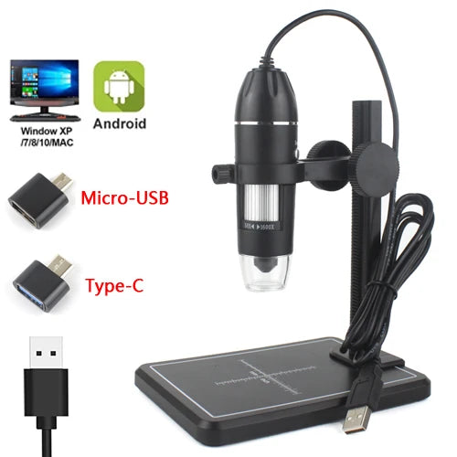 1600X 1000X Digital Microscope Camera 8LED industry Magnifier USB WiFi Endoscope for Smartphone PCB Inspection Tools