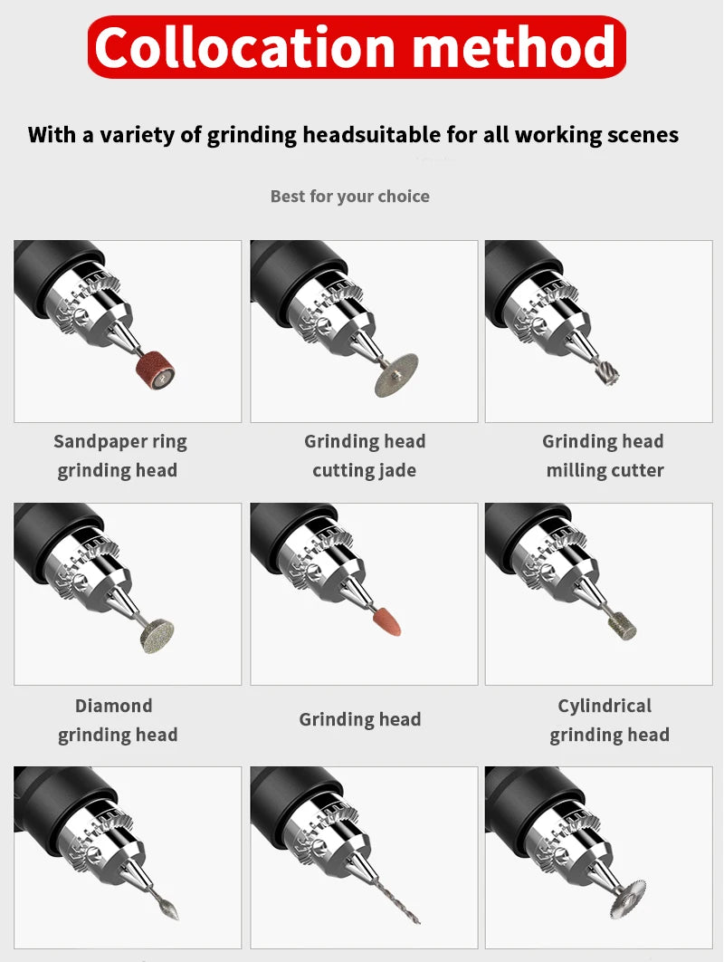 Electric Drill Engraving Pen Grinder Mini Drill Power Tools DIY Drill 480W Engraver Dremel Electric Rotary Tool Grinding Machine