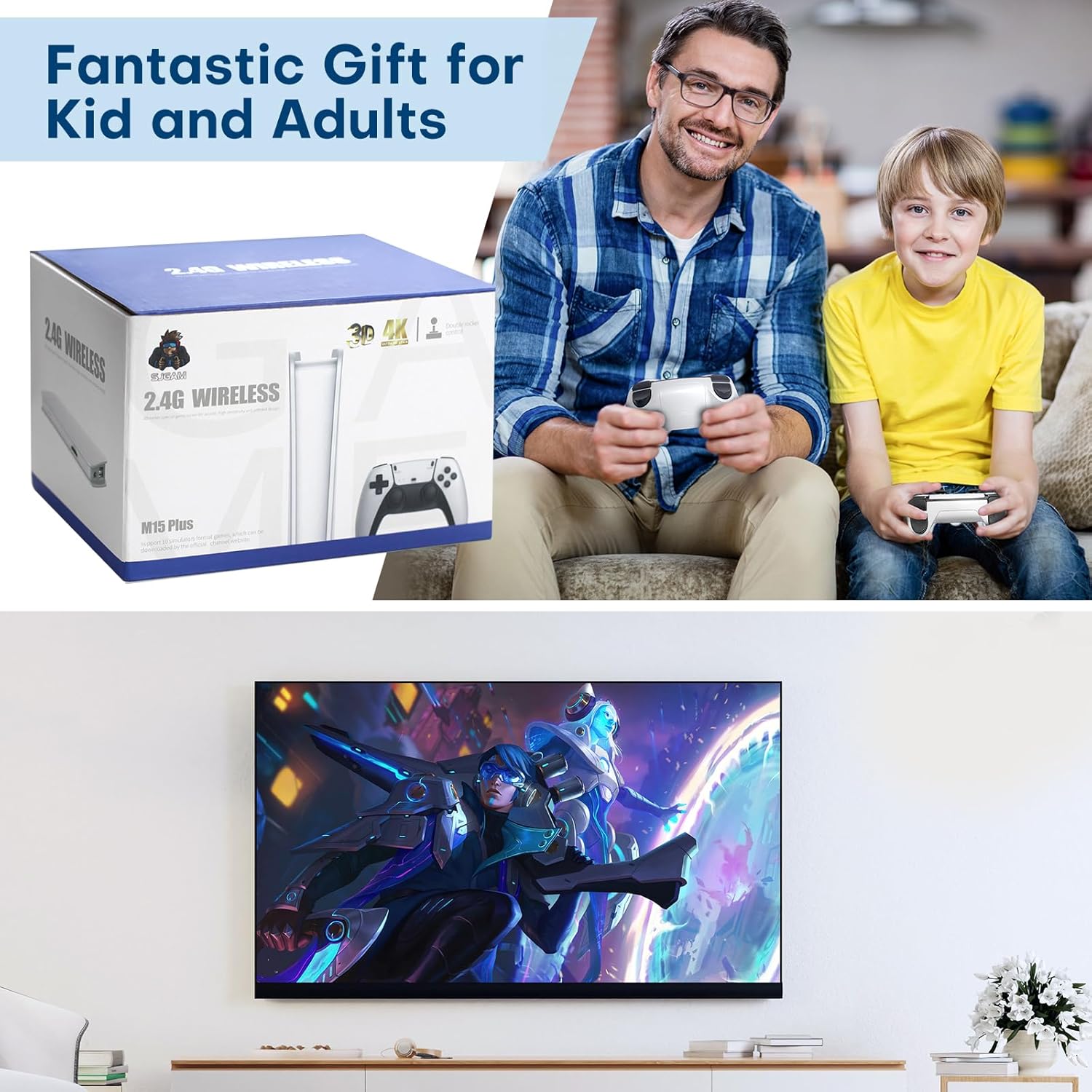 HD Game Stick (4K 20,000 Retro Games  64GB)