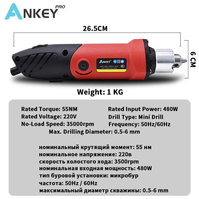 Electric Drill Engraving Pen Grinder Mini Drill Power Tools DIY Drill 480W Engraver Dremel Electric Rotary Tool Grinding Machine