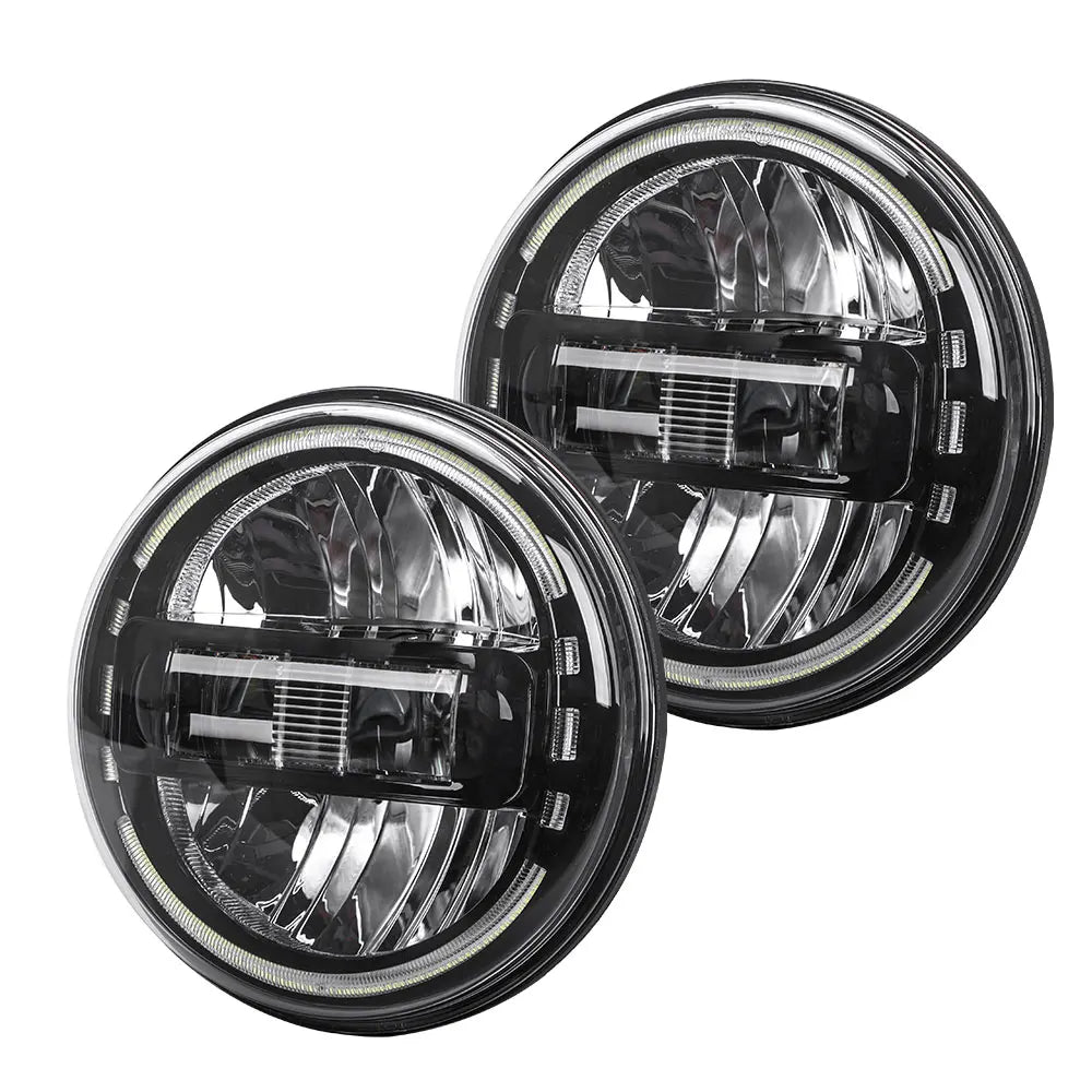 7 Inch Led Headlights DOT Approved Round Headlight with DRL Hi-low Beam for Jeep Wrangler JK
