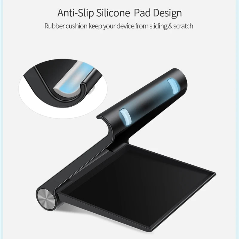 Keep your devices secure and hands-free with this versatile phone and tablet holder stand—perfect for smartphones and tablets of all sizes!