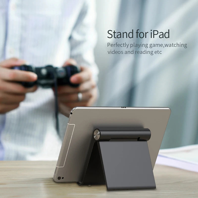 Keep your devices secure and hands-free with this versatile phone and tablet holder stand—perfect for smartphones and tablets of all sizes!