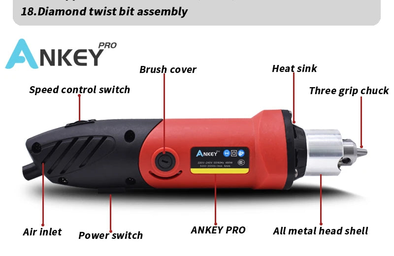Electric Drill Engraving Pen Grinder Mini Drill Power Tools DIY Drill 480W Engraver Dremel Electric Rotary Tool Grinding Machine