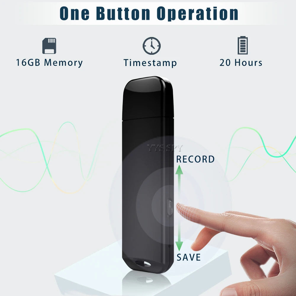 Mini Digital Voice Recorder USB Flash Drive 20 Hours Audio Sound Records Small Tiny MP3 Player Portable Micro Grabadora De Voz