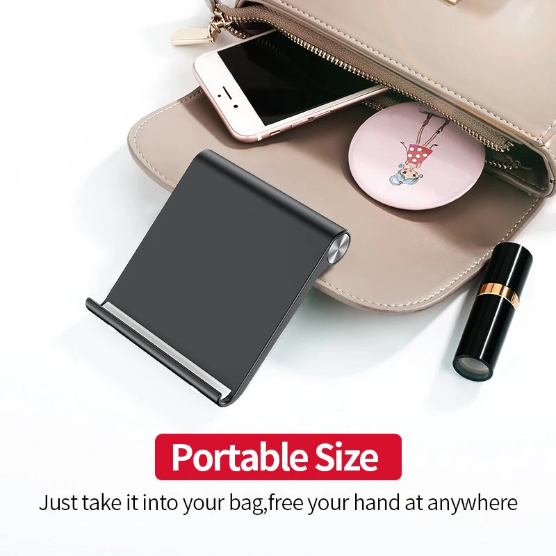 Keep your devices secure and hands-free with this versatile phone and tablet holder stand—perfect for smartphones and tablets of all sizes!