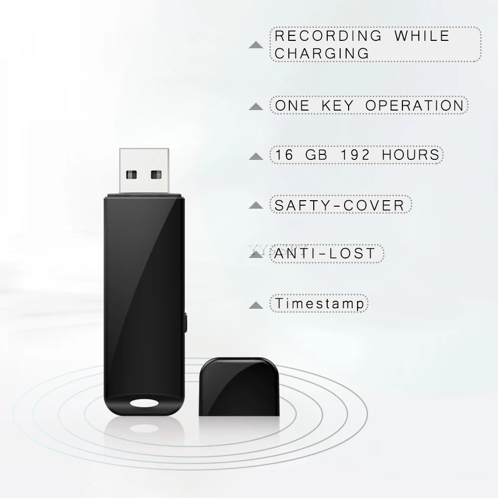 Mini Digital Voice Recorder USB Flash Drive 20 Hours Audio Sound Records Small Tiny MP3 Player Portable Micro Grabadora De Voz
