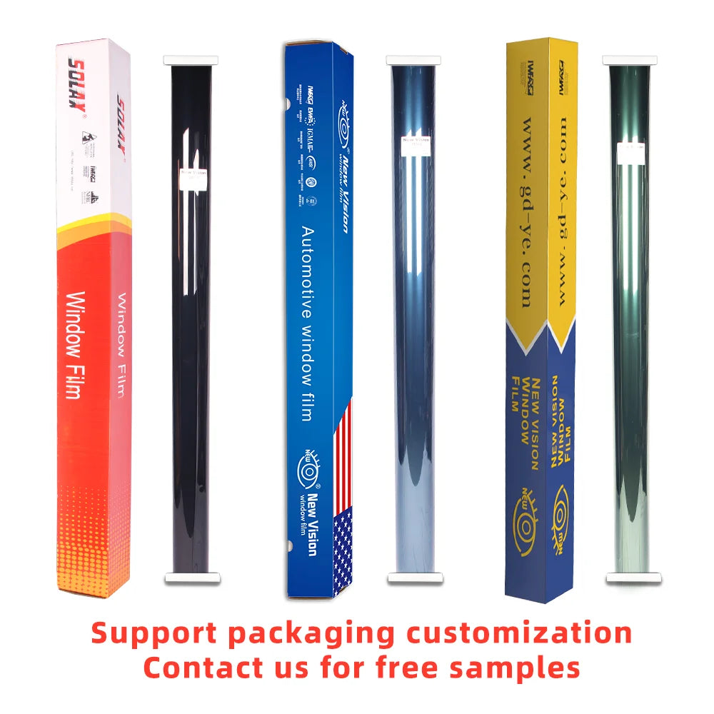 High Quality Heat Insulation Solar Tint Gold Color Magnetron Sputtering Window Glass Film with About 60%VLT IRR 65% in 1.52*30m
