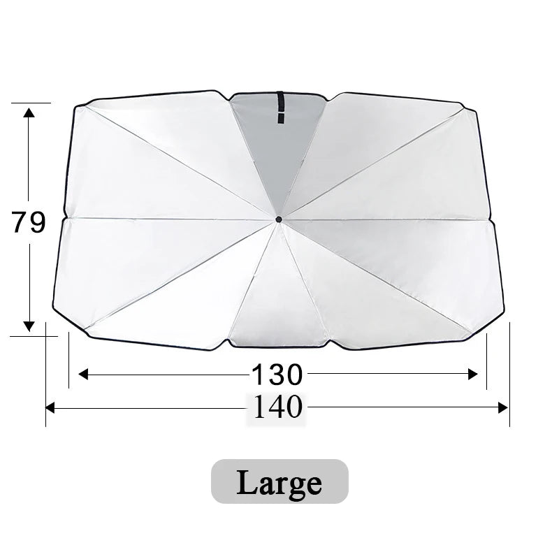 Factory Price Car Umbrella Automatic for Front Windshield Foldable Reflector Sun Shade Umbrella for Car