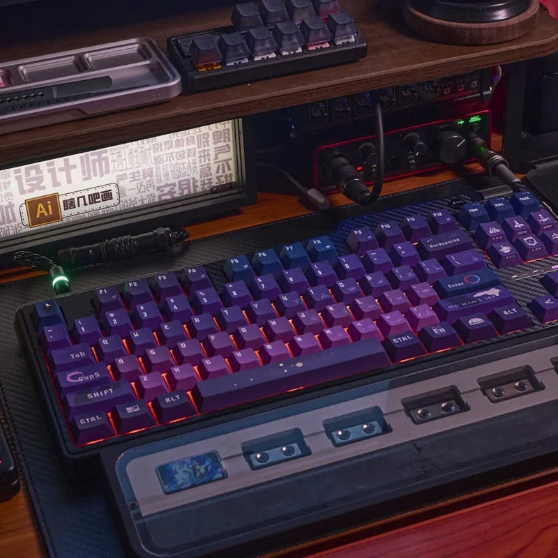 New Arrival No Man's Sk-y Keycaps 138 Keys Cherry Profile PBT Dye Subbed Keycap for Mechanical Keyboard With MX Switch