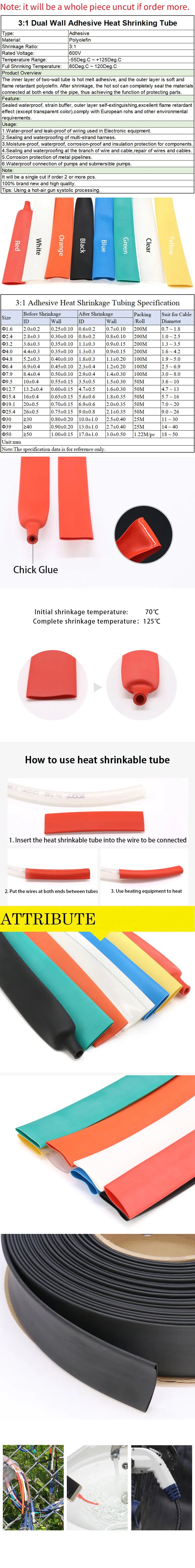 Protect and insulate your wires with heat shrink tubes available in various diameters to fit your needs perfectly!