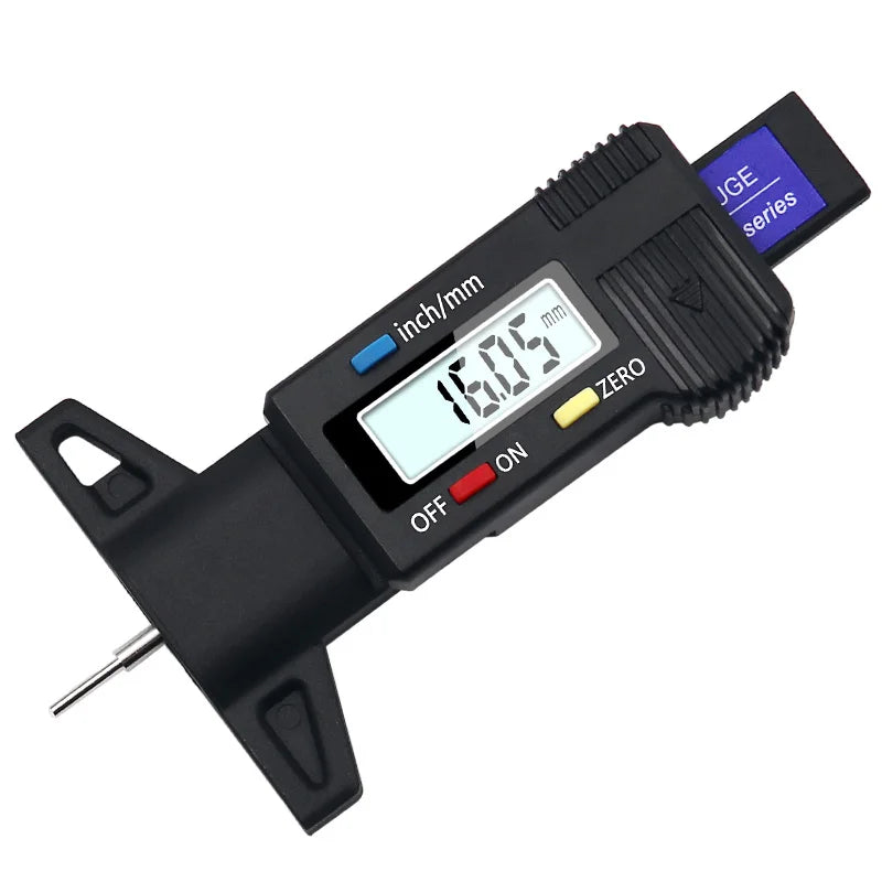 Digital Car Tyre Tire Tread Depth Gauge Meter Measurer Tool Caliper Thickness Gauges Tread Brake Pad Shoe Tire Monitoring System