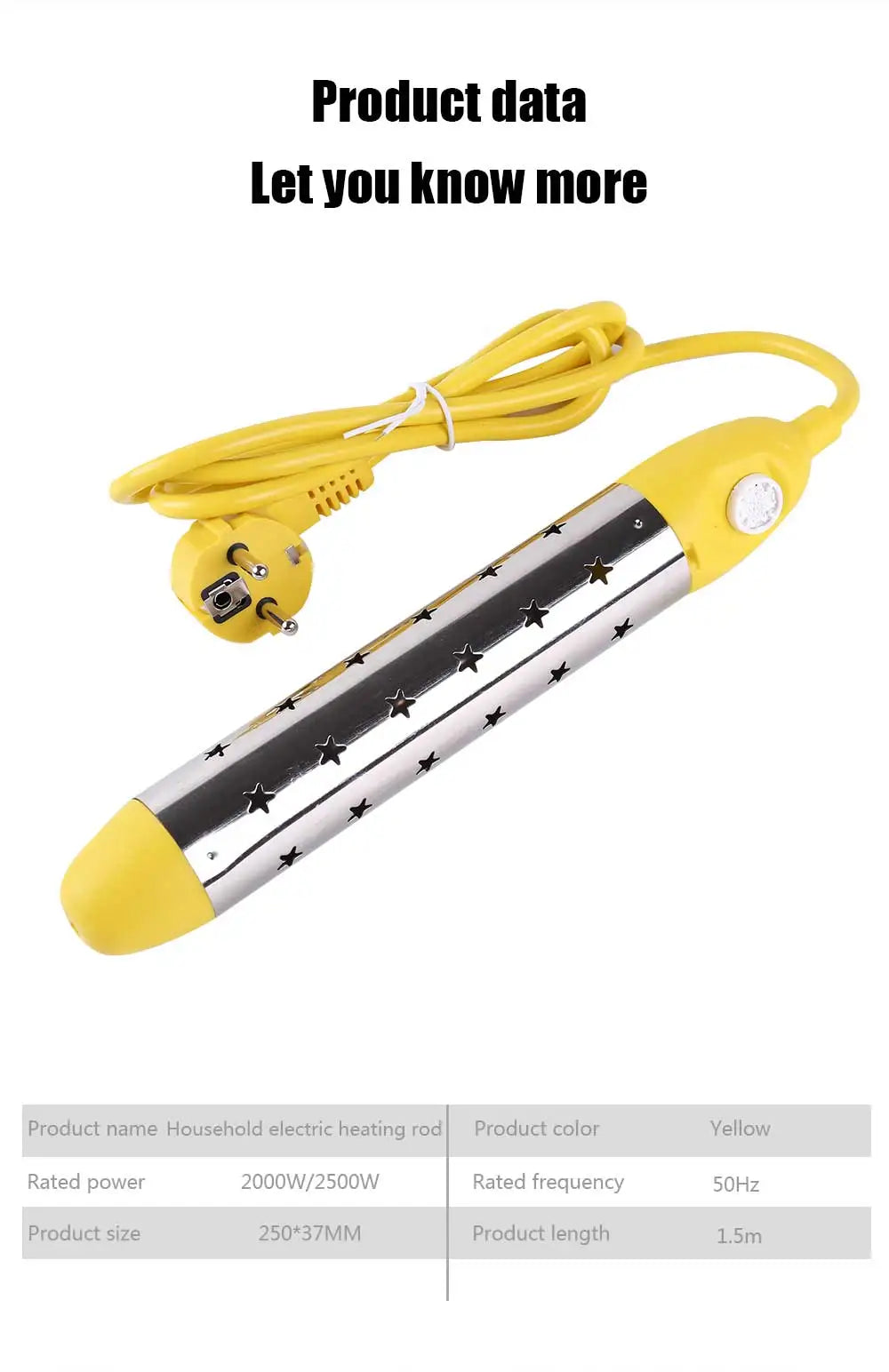 110V /220V Electric Heater Boiler Water Heating Element Portable Immersion Suspension Bathroom Swimming Pool water heater