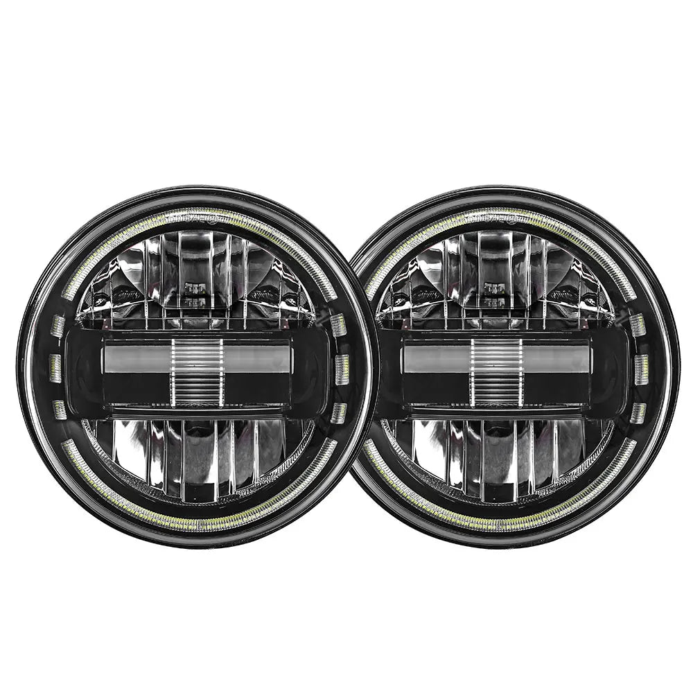 7 Inch Led Headlights DOT Approved Round Headlight with DRL Hi-low Beam for Jeep Wrangler JK