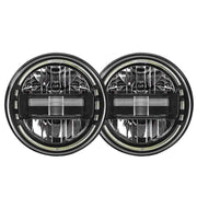 7 Inch Led Headlights DOT Approved Round Headlight with DRL Hi-low Beam for Jeep Wrangler JK