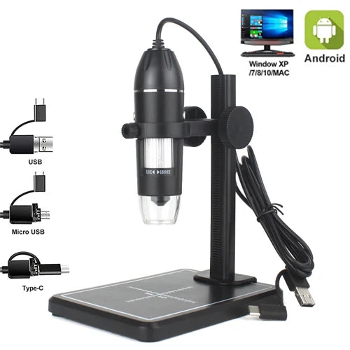 1600X 1000X Digital Microscope Camera 8LED industry Magnifier USB WiFi Endoscope for Smartphone PCB Inspection Tools