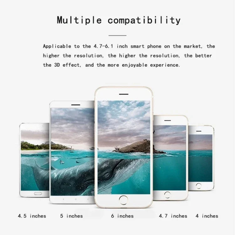 Best-selling VR SHINECON G06EB Virtual Reality 3D Video Glasses 50-80-inch Virtual Screen HiFi Headsets for 4.7-6.1-inch