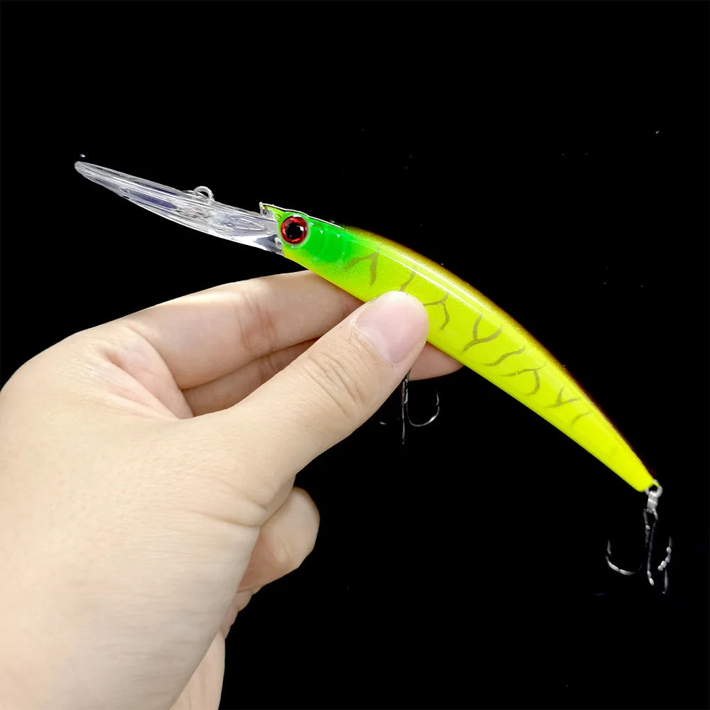 1pcs 15cm 15g  Deep Diving Jerkbait Artificial Hard Bait Fishing Wobblers Minnow Lure for Bass Pike Carp Fishing  Tackle
