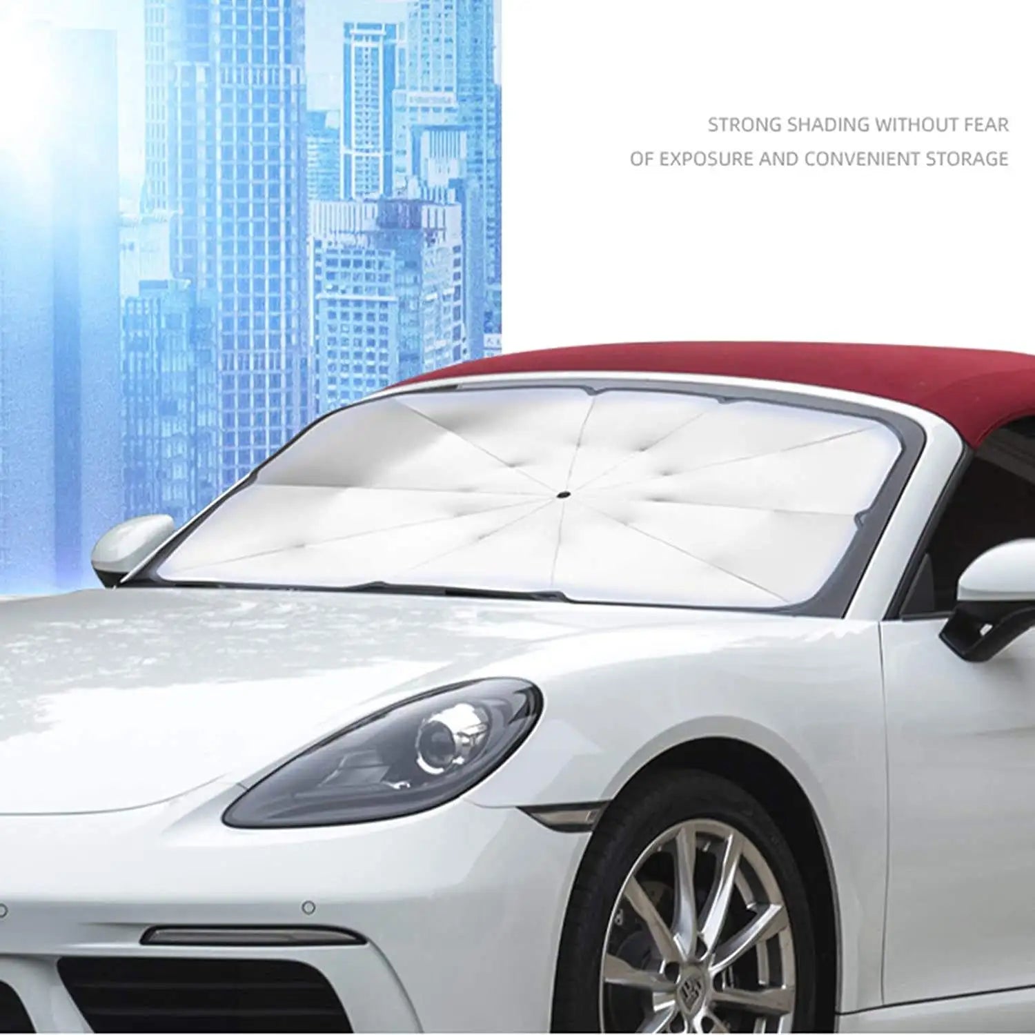 Factory Price Car Umbrella Automatic for Front Windshield Foldable Reflector Sun Shade Umbrella for Car