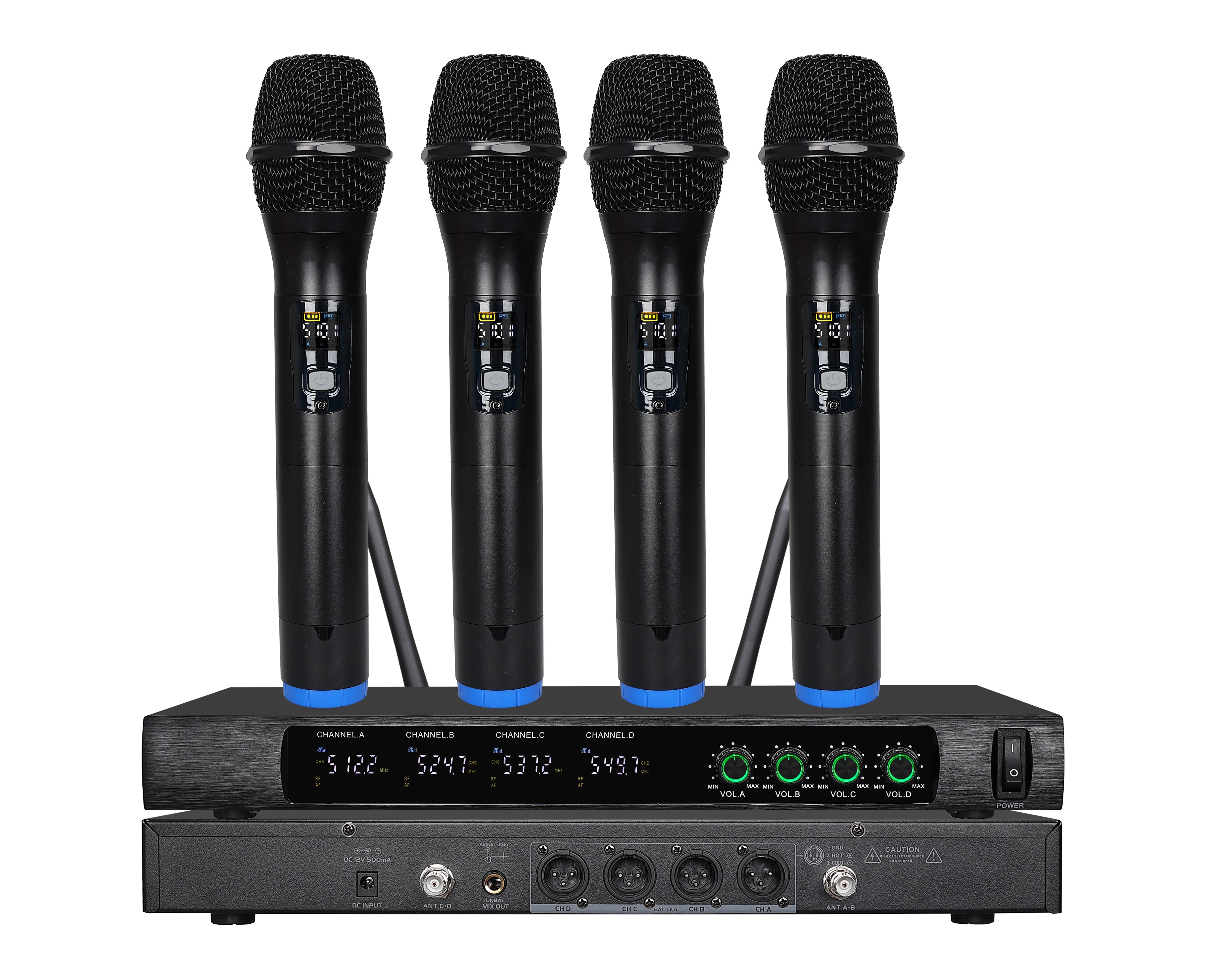 4/8 Channel Handheld/Conference/Lavalier MIC UHF Wireless Microphone Professional UHF Microphone System for Concert/stage/Church