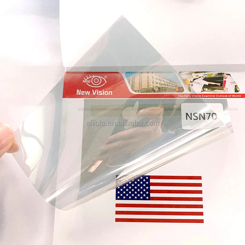 High Quality Heat Insulation Solar Tint Gold Color Magnetron Sputtering Window Glass Film with About 60%VLT IRR 65% in 1.52*30m