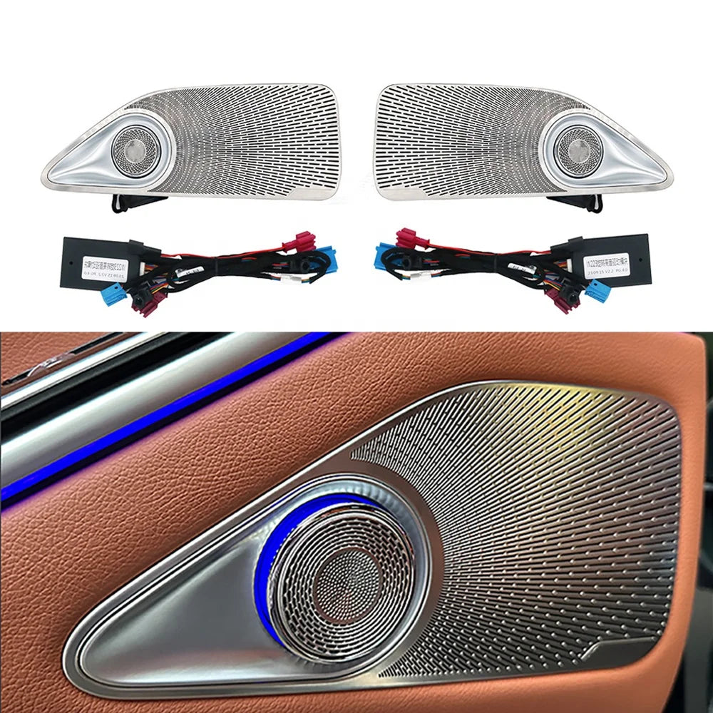 S-class 64 Colors Rear Door Rotating Tweeter Speaker Ambient Light for Mercedes-Benz W223 Maybach S480