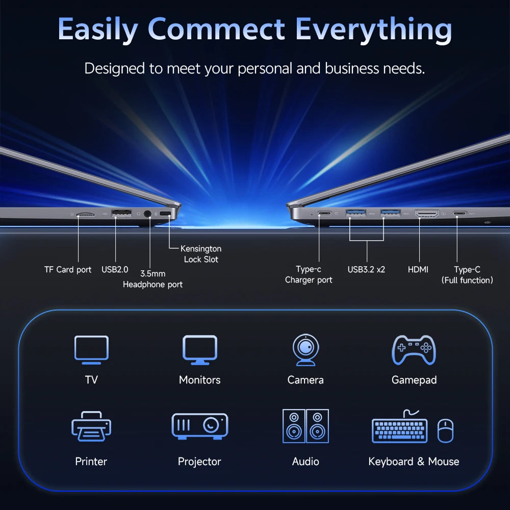 USA Stock 15.6" Laptop Computer Ordinateur 16GB+512GB Intel 6500Y US Warehouse Wholesale Laptop Portable Laptops Brand New