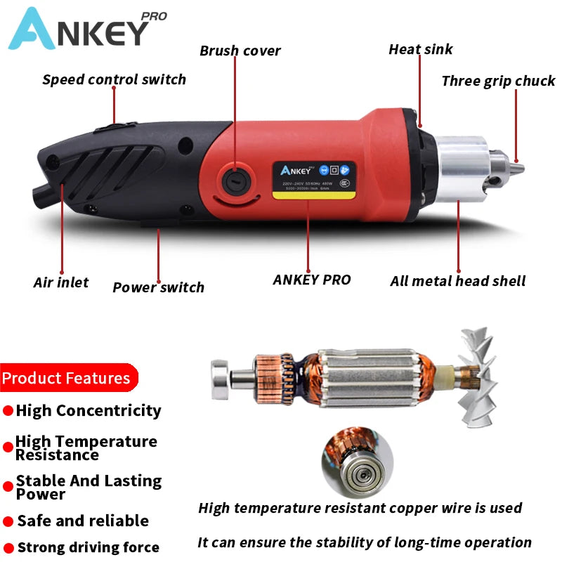 Electric Drill Engraving Pen Grinder Mini Drill Power Tools DIY Drill 480W Engraver Dremel Electric Rotary Tool Grinding Machine