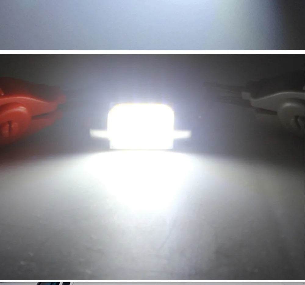 2pcs C10W C5W LED COB Festoon 31mm 36mm 39mm 41mm 42mm 12V White Bulbs Cars License Plate Interior Reading Dome Door Light 6500K