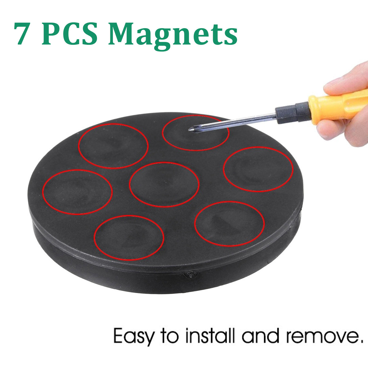 10/4/2PCS 88mm M8 Bolt Magnetic Base Mount Bracket Clamp LED Work Light Bar Holder SUV Offroad