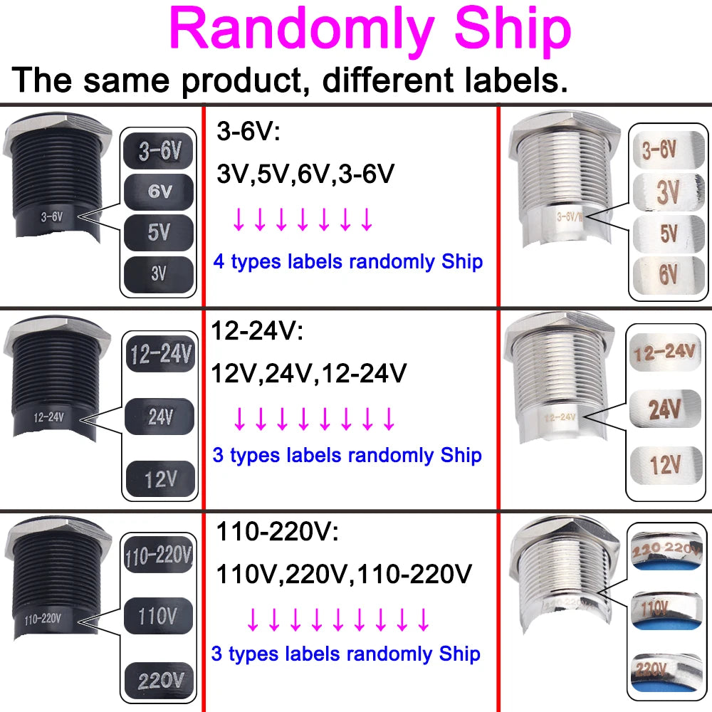 22mm 2/3 position Metal Selector Latching Push Button knob Rotary Switch DPDT SPDT 12V LED Illuminated 1NO1NC/2NO2NC ON OFF lock