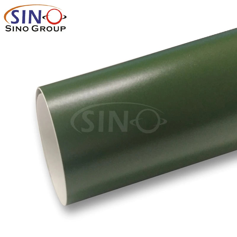 Full Car Body Stickers PVC Vinyl High Quality Removable Sticker Super Matte Satin Green Film Car Wrap Film