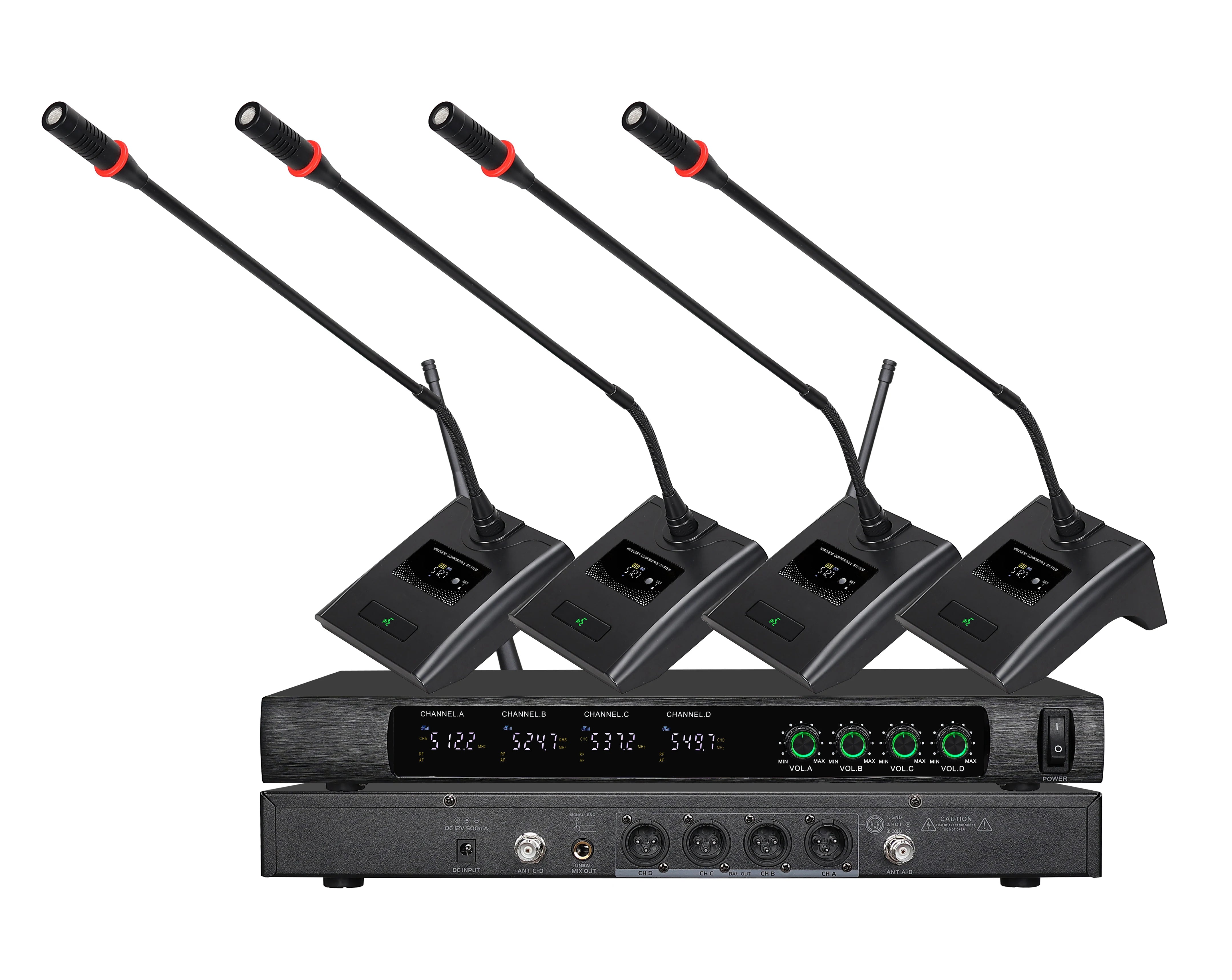 4/8 Channel Handheld/Conference/Lavalier MIC UHF Wireless Microphone Professional UHF Microphone System for Concert/stage/Church