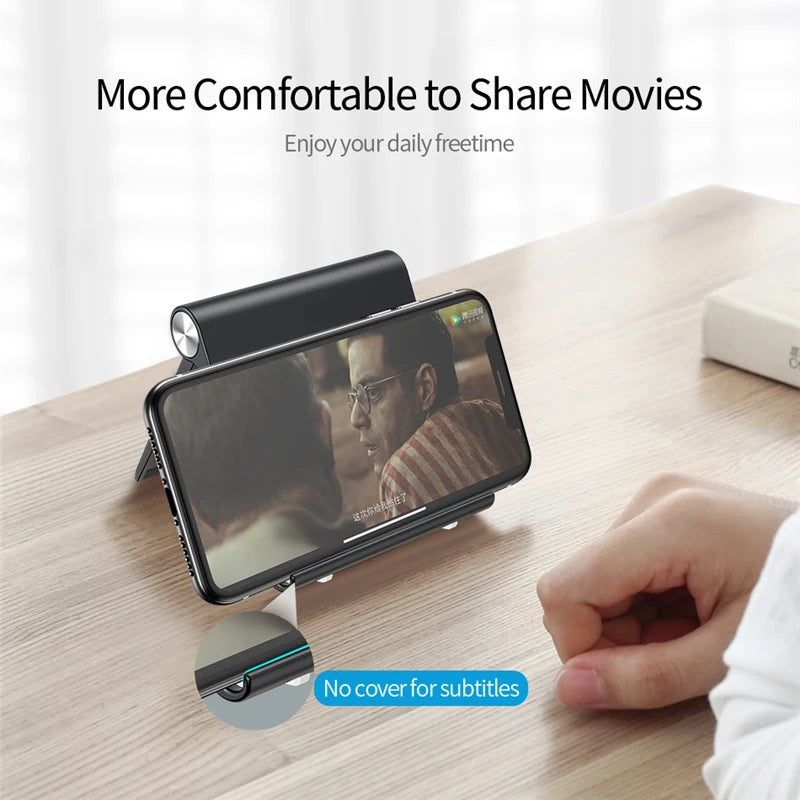 Keep your devices secure and hands-free with this versatile phone and tablet holder stand—perfect for smartphones and tablets of all sizes!