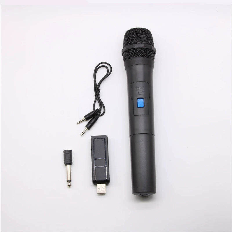Wireless Microphone U Band Rod Stereo Handheld Microphone Outdoor Square Dance Power Amplifier, Speaker Singing Universal Headset