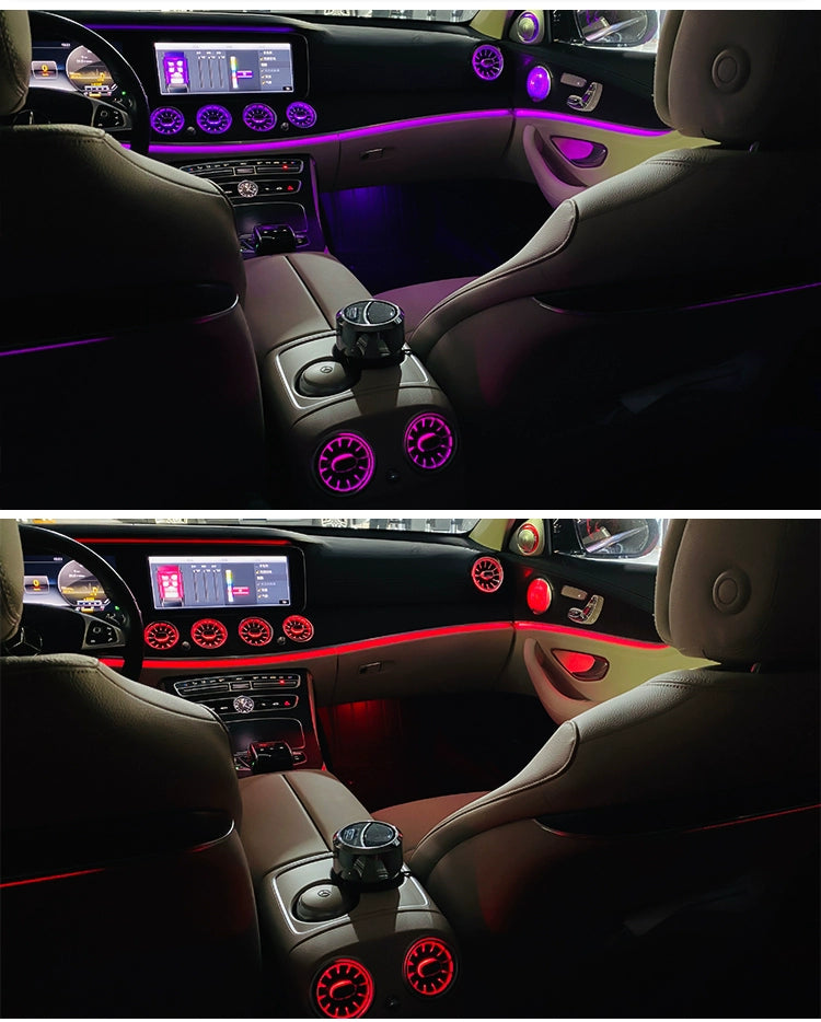24 Mercedes-Benz E300L Luminous Turbine Air Outlet Ambience Light E260l Luminous Cover Ambience Light Rotate Treble