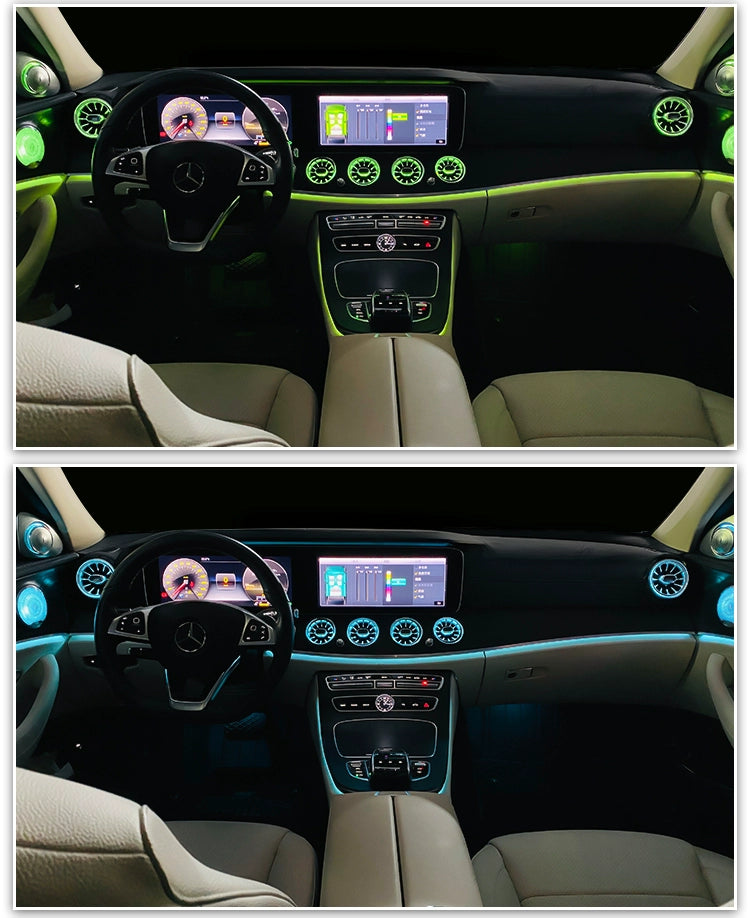 24 Mercedes-Benz E300L Luminous Turbine Air Outlet Ambience Light E260l Luminous Cover Ambience Light Rotate Treble