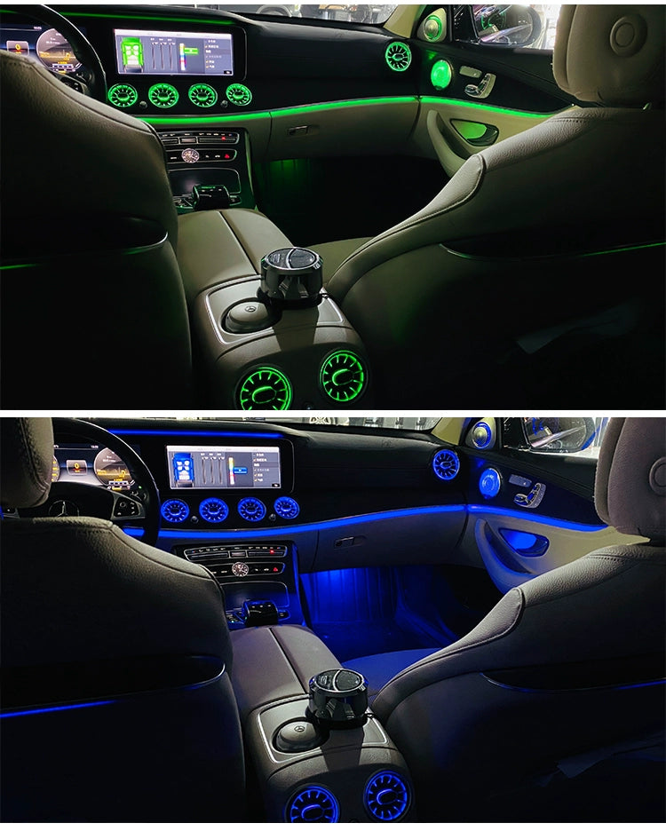 24 Mercedes-Benz E300L Luminous Turbine Air Outlet Ambience Light E260l Luminous Cover Ambience Light Rotate Treble