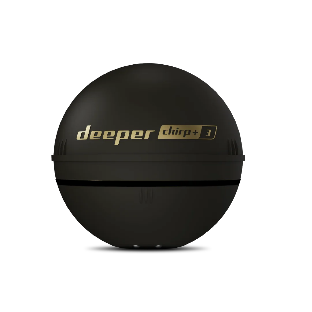Deeper Smart Sonar Chirp+3 Fish Finder, 3rd Gen CHIRP 15H Battery 3D GPS Mapping Wireless for Ice/Shore/Boat Fishing iOS/Android