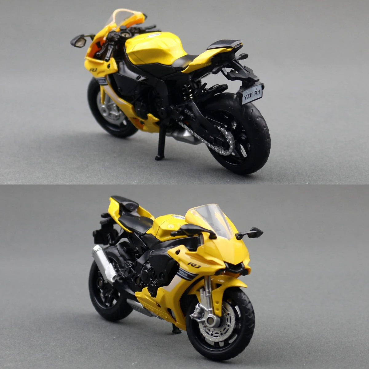 1/18 Yamaha YZF-R1 Toy Motorcycle Diecast Metal Miniature Vehicle Model 1:18 Super Racing Collection Gift for Children Boys Kid