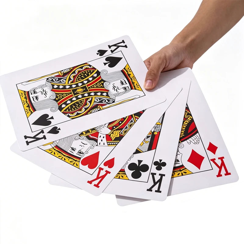 Giant Playing Cards Jumbo Oversized Novelty Gifts Carnival Birthday Wedding Night Party Company Team Building Games Prop