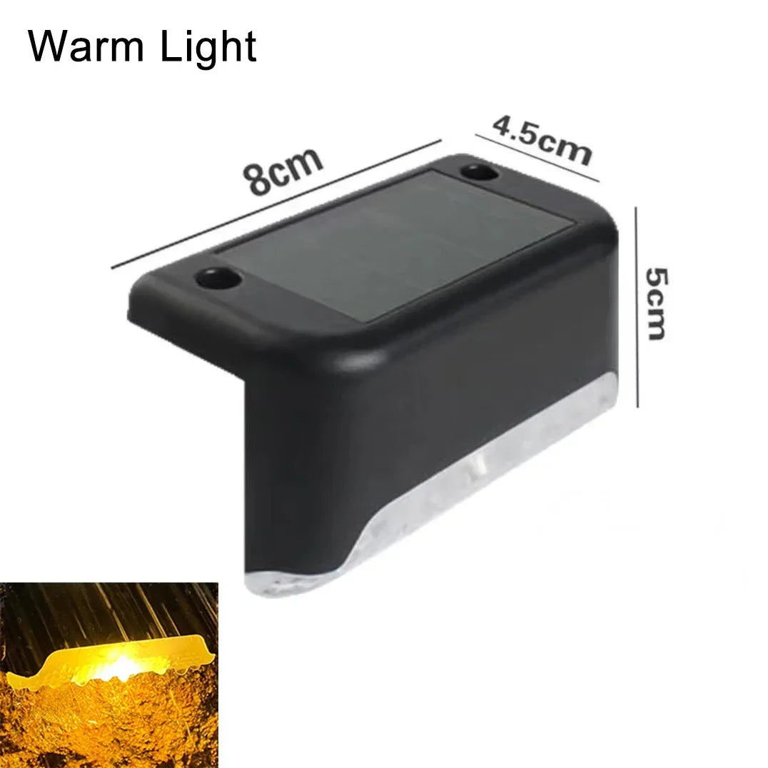 Solar LED Light Outdoor Garden Light Solar Fence Lamp Waterproof Deck Lamp Solar Stair Light Patio Stairs Pathway Garden Decor