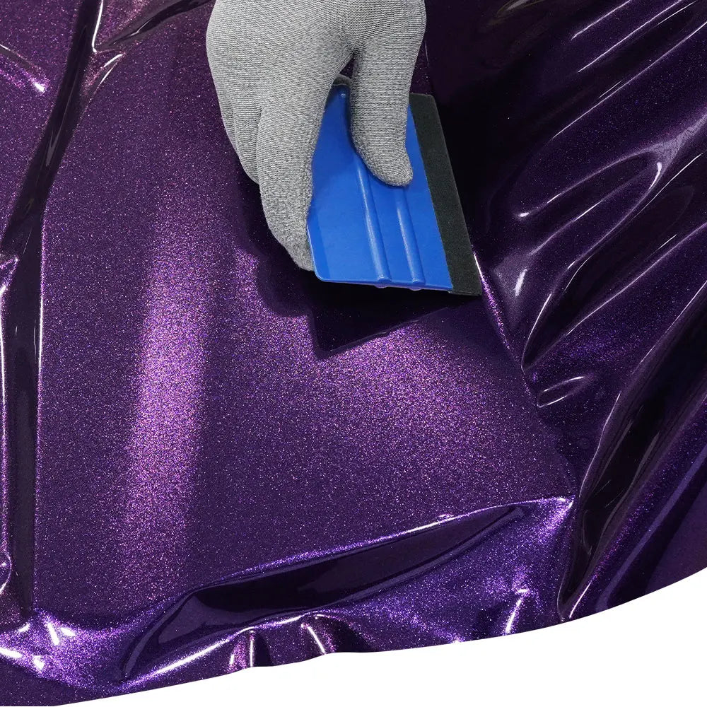 PET Diamond Purple&Gold Car Vinyl Film PVC Waterproof Scratch Resistant Sticker Motorcycle Auto Body Exterior Decoration Film