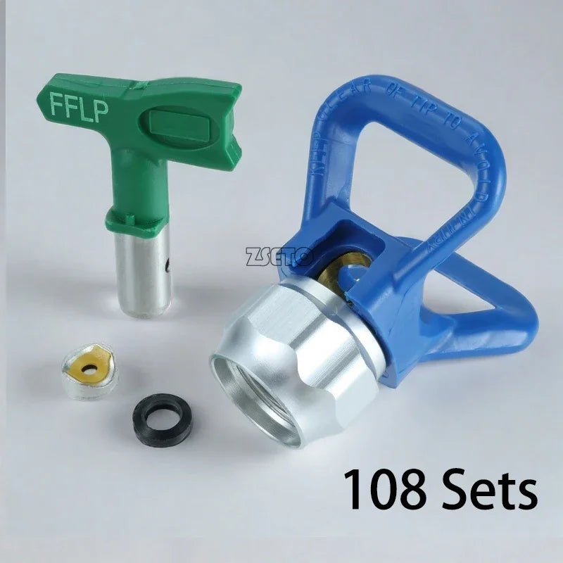 LP Set Airless Tips Nozzle 1-5 Series suit Low Pressure With 7/8 Nozzle Guard For Wagner Airless Paint Spray Sprayer Gun tools