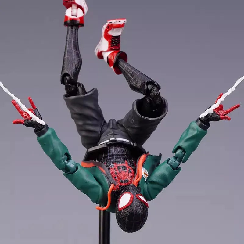 2026 Popular New Thousand Value Practice Parallel Universe Miles Spider Man Super Mobile Handheld Toy Marvel Doll Model Gift