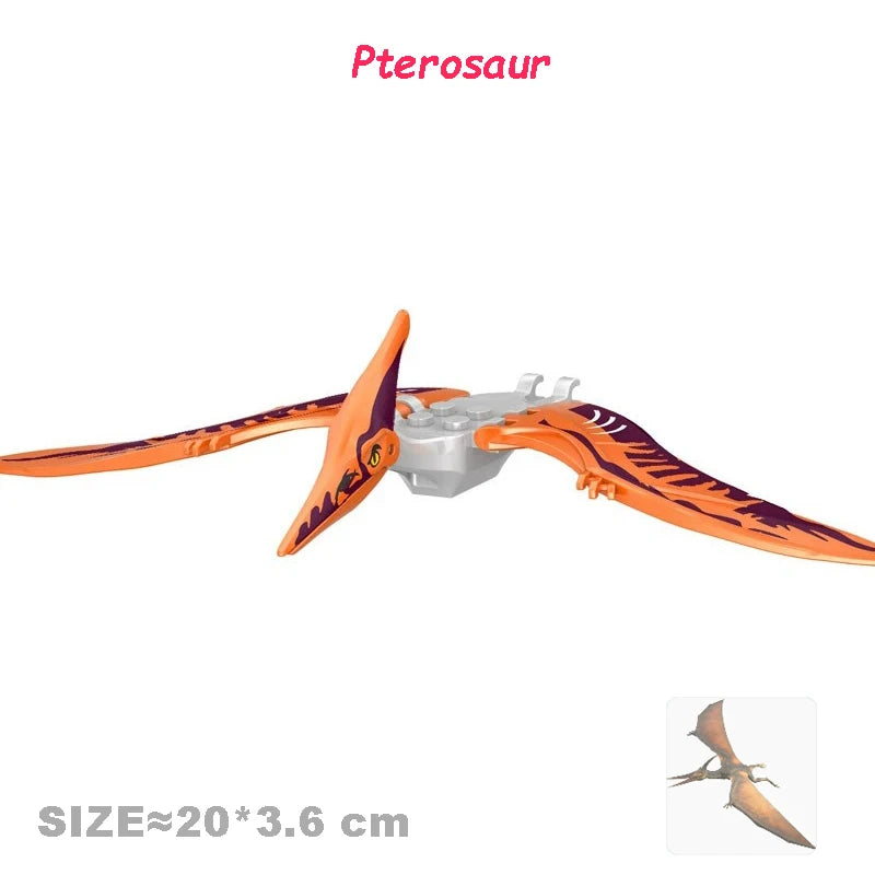 Jurassic Cool Dinosaurs World Triceratops Velociraptor Indominus T-Rex Model Assemble Building Blocks Toys For Children Boy Gift