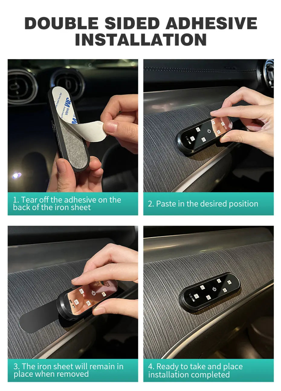 BLALION Car Door Lights LED Welcome Light Magnetic Control USB Charging Auto Open Door Safe Anti-collision Emergency Signal Lamp