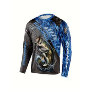 Mens Fishing Shirt Long Sleeve T-Shirt Camping Outdoor Men T-Shirt Summer Loose Fishing Graphic Sports T-Shirts for Men Clothing