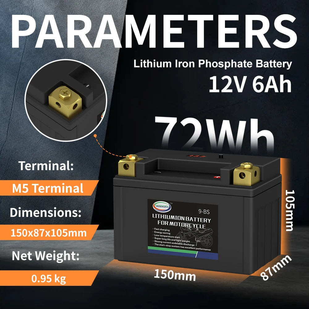Power up any ride with this versatile motorcycle battery—designed to fit all bike models for hassle-free replacements!